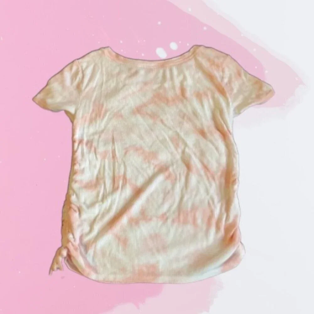 Justice Tie Dye Short Sleeve Top